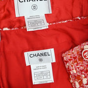 Chanel Setup Suit Jacket Skirt Red 01A #34 116065