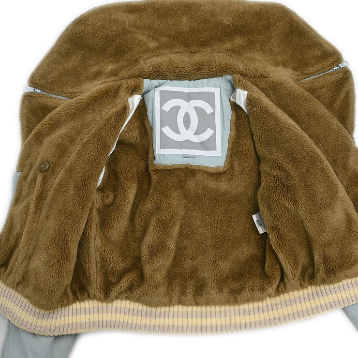 Chanel Sport Line Zip Up Jacket Light Blue 01A #38 116066