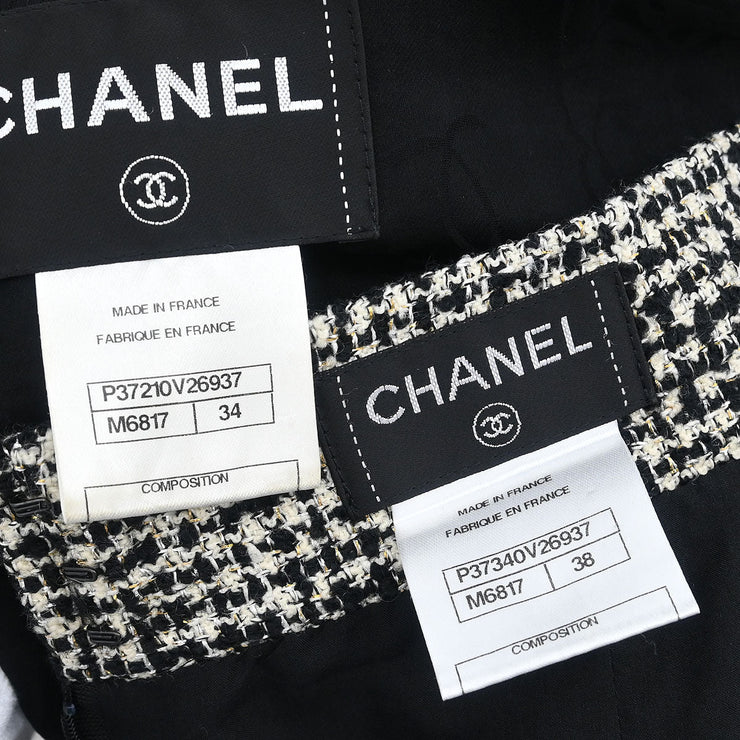 Chanel Setup Suit Jacket Skirt Black P37210V26937 P37340V26937 #34 #38 116067