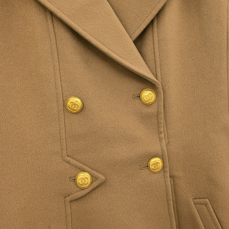Chanel Double Breasted Jacket Beige 116068