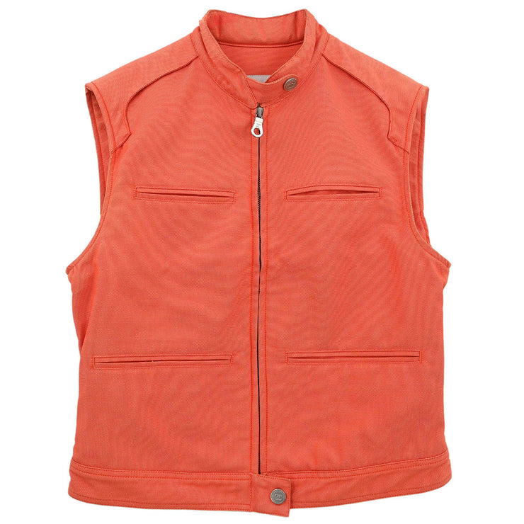 Chanel Sport Line Zip Up Jacket Orange 02S #40 116072
