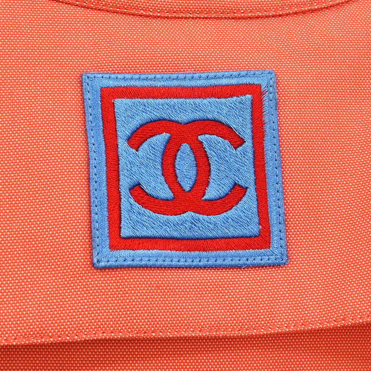 Chanel Sport Line Zip Up Jacket Orange 02S #40 116072