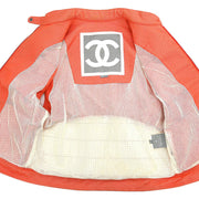 Chanel Sport Line Zip Up Jacket Orange 02S #40 116072