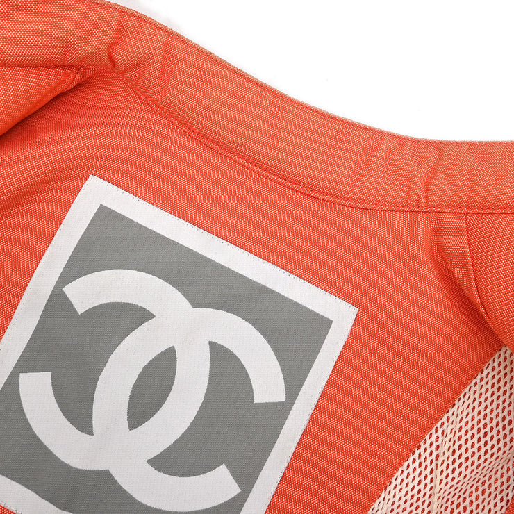 Chanel Sport Line Zip Up Jacket Orange 02S #40 116072