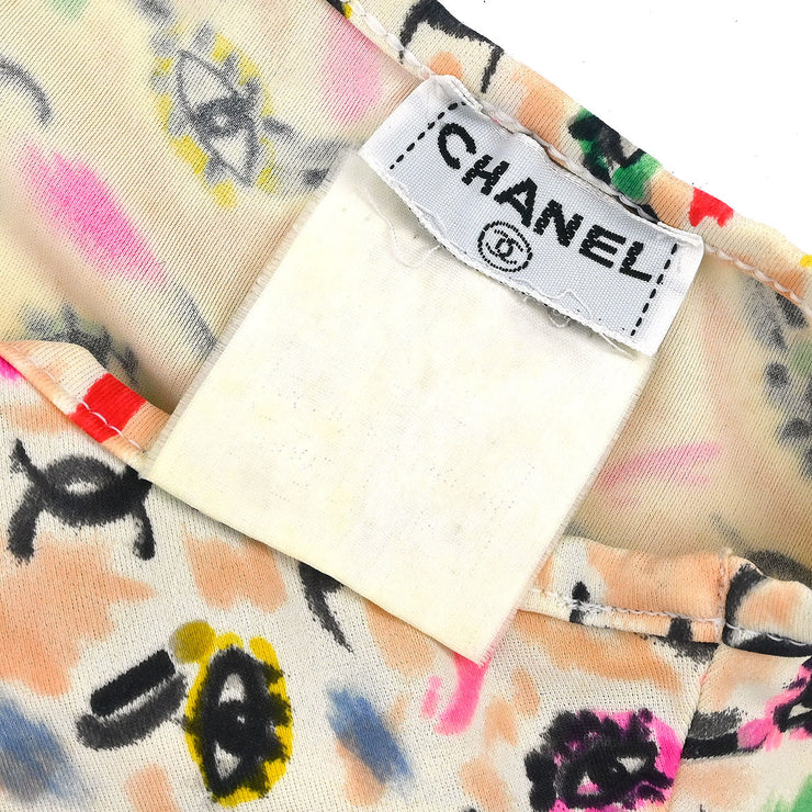 Chanel Sleeveless Cropped Tank Top White #38 116075