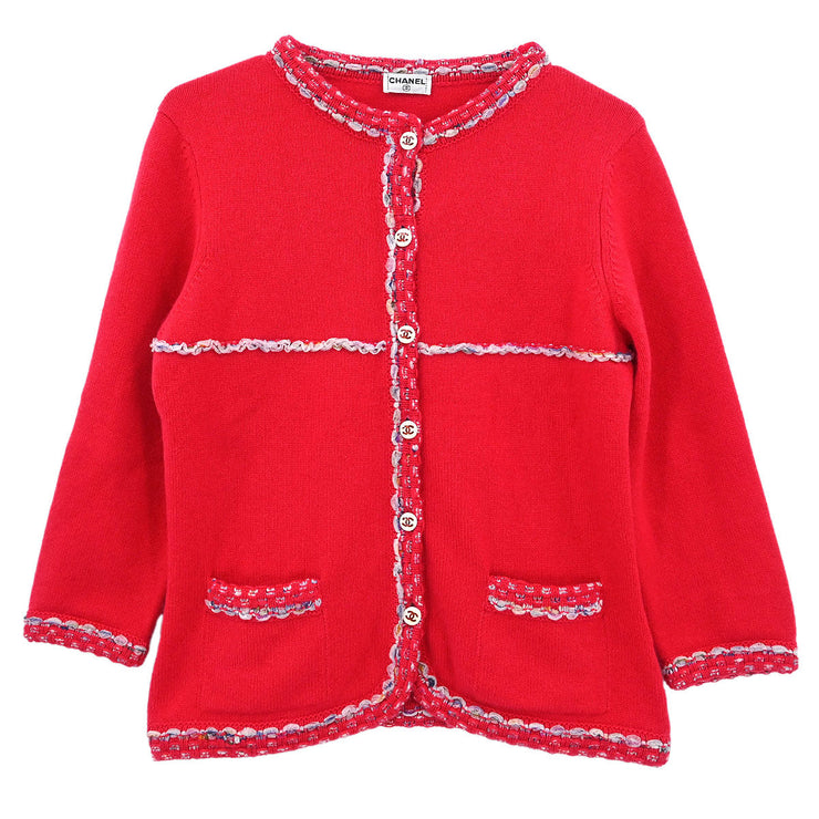 Chanel Cardigan Red 116076