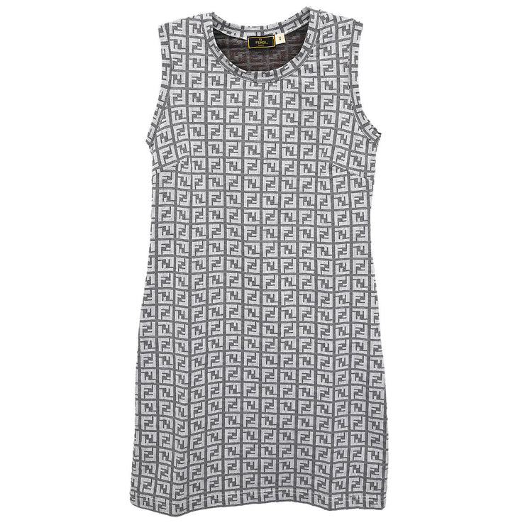 Fendi Sleeveless Dress Zucchino White #40 116077