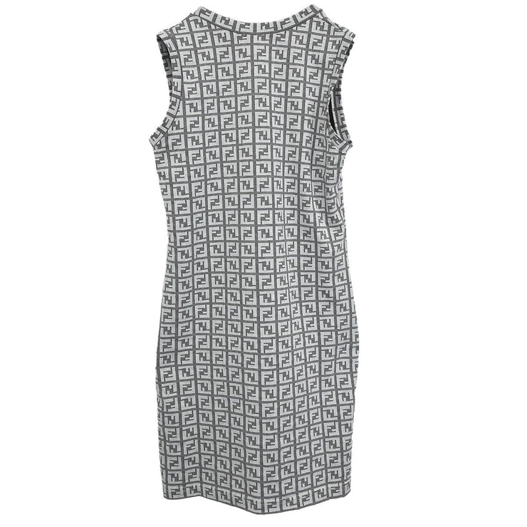 Fendi Sleeveless Dress Zucchino White #40 116077