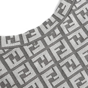 Fendi Sleeveless Dress Zucchino White #40 116077