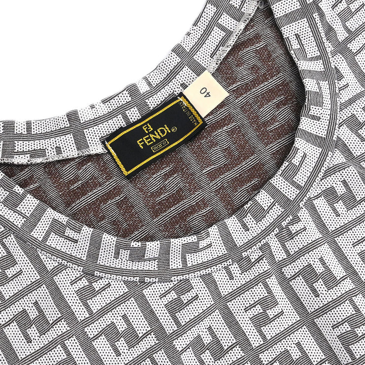 Fendi Sleeveless Dress Zucchino White #40 116077