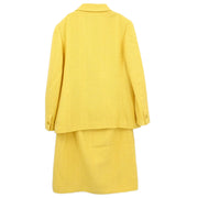 Chanel Setup Suit Jacket Skirt Yellow 98C #42 116080