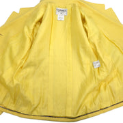 Chanel Setup Suit Jacket Skirt Yellow 98C #42 116080