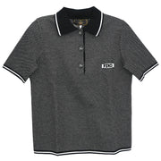 Fendi Short Sleeve Polo Shirt Top Black #38 116083