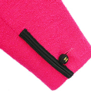 Chanel Setup Suit Jacket Skirt Pink Black 22/28815 #36 116087