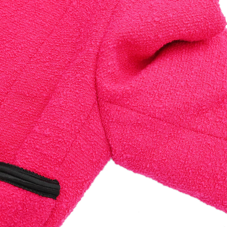 Chanel Setup Suit Jacket Skirt Pink Black 22/28815 #36 116087