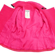 Chanel Setup Suit Jacket Skirt Pink Black 22/28815 #36 116087
