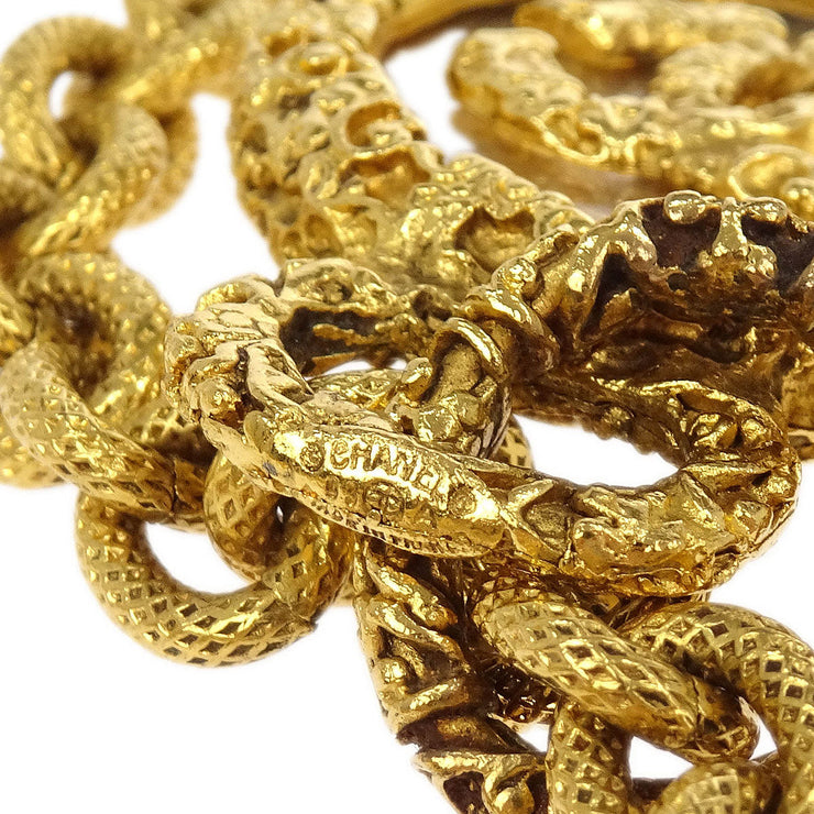 Chanel Gold Medallion CC Chain Pendant Necklace 93A 116089