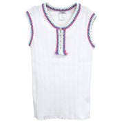 Chanel Sleeveless Top White 07P #42 116093