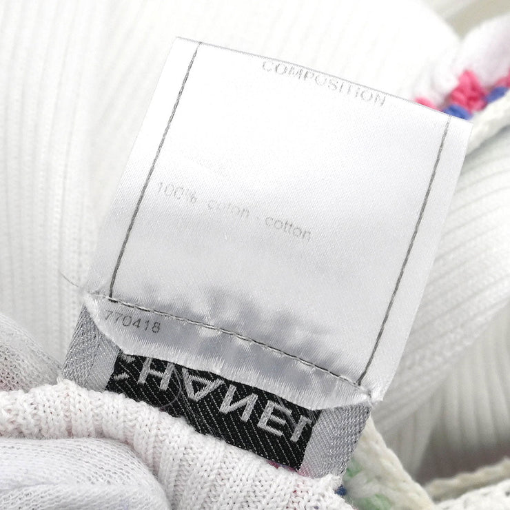 Chanel Sleeveless Top White 07P #42 116093