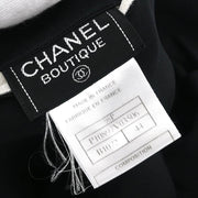 Chanel Blouse Shirt Black 98P #44 116100