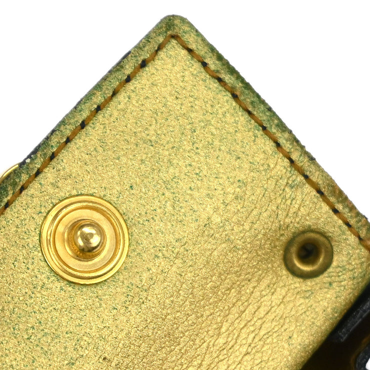 Salvatore Ferragamo Black Bag Charm Case Key Ring 22 5641 Small Good 116101