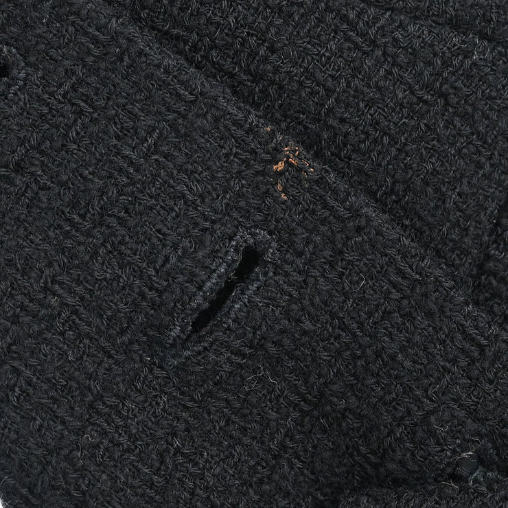 Chanel Setup Suit Jacket Skirt Black 95C #40 116102