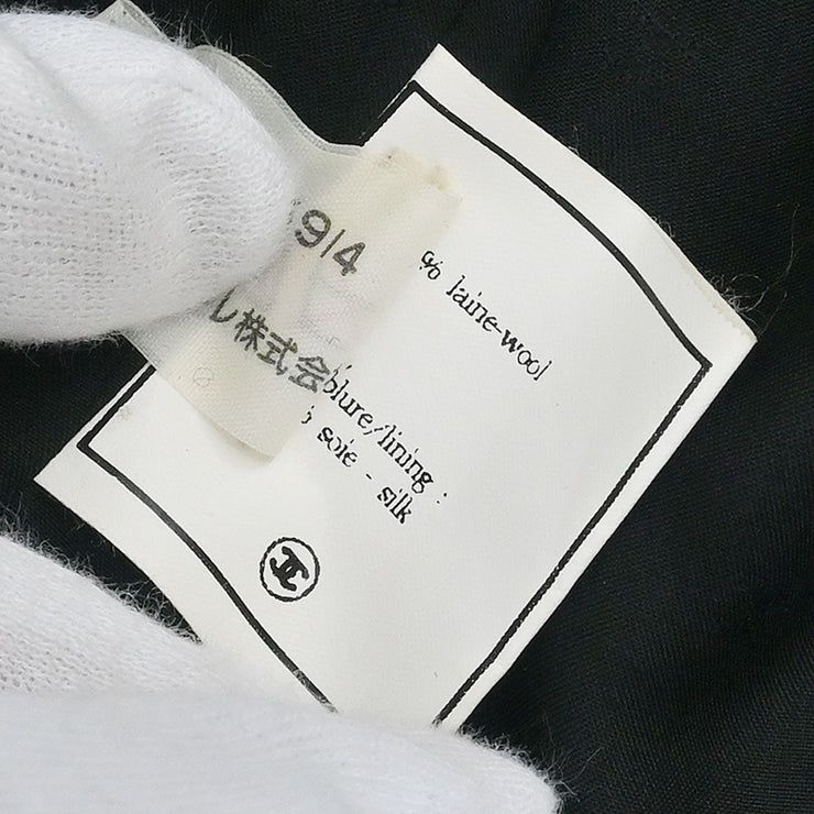 Chanel Setup Suit Jacket Skirt Black 95C #40 116102