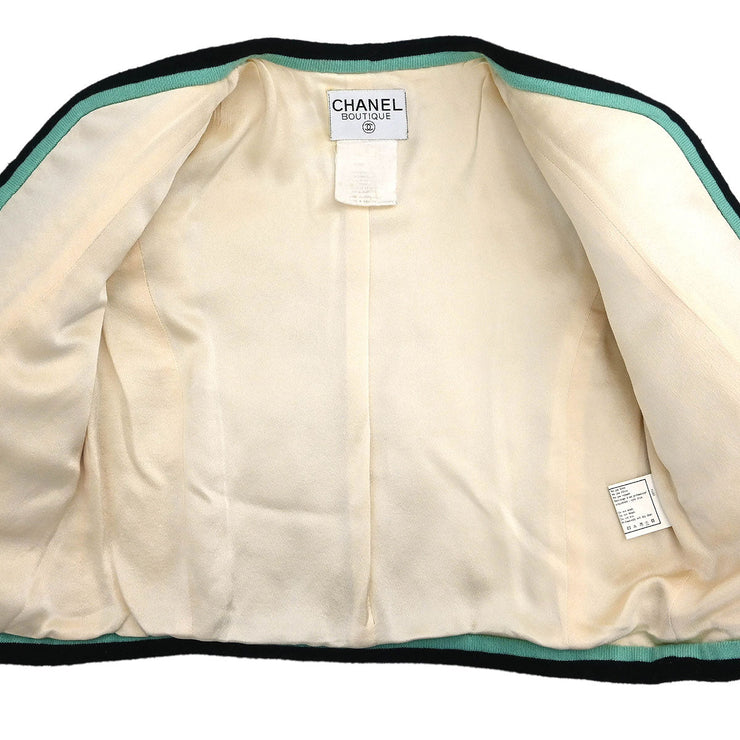 Chanel Long Sleeve Artificial Fur Jacket White 116110