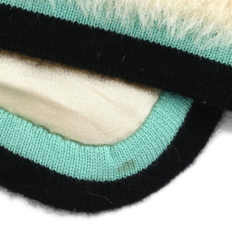 Chanel Long Sleeve Artificial Fur Jacket White 116110