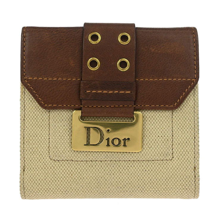 Christian Dior Beige Canvas Street Chic Wallet BM.0092 116113