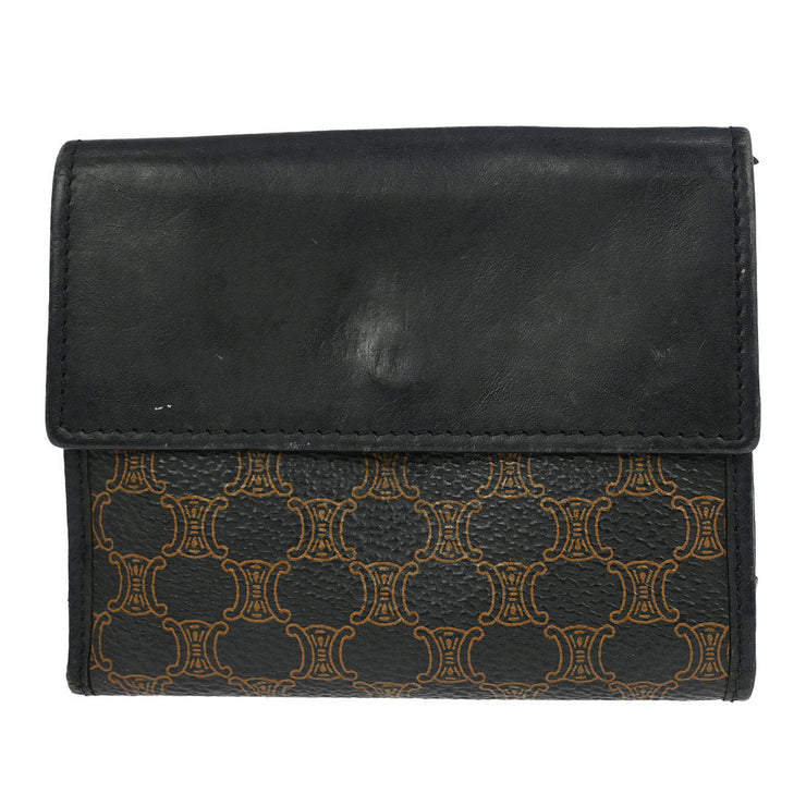 Celine Black PVC Macadam Wallet M/96 116114