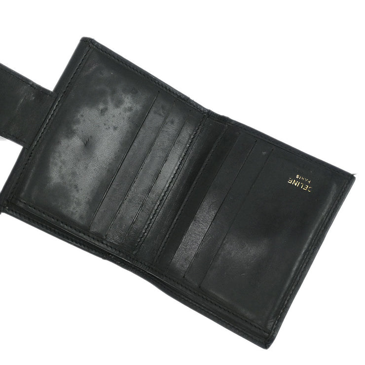 Celine Black PVC Macadam Wallet M/96 116114