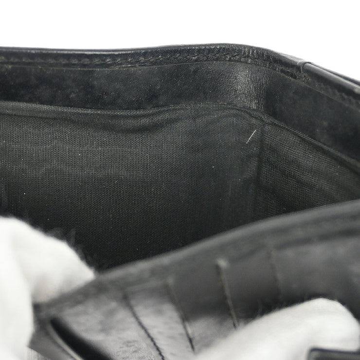 Celine Black PVC Macadam Wallet M/96 116114