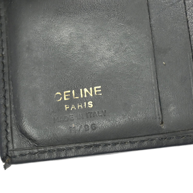 Celine Black PVC Macadam Wallet M/96 116114