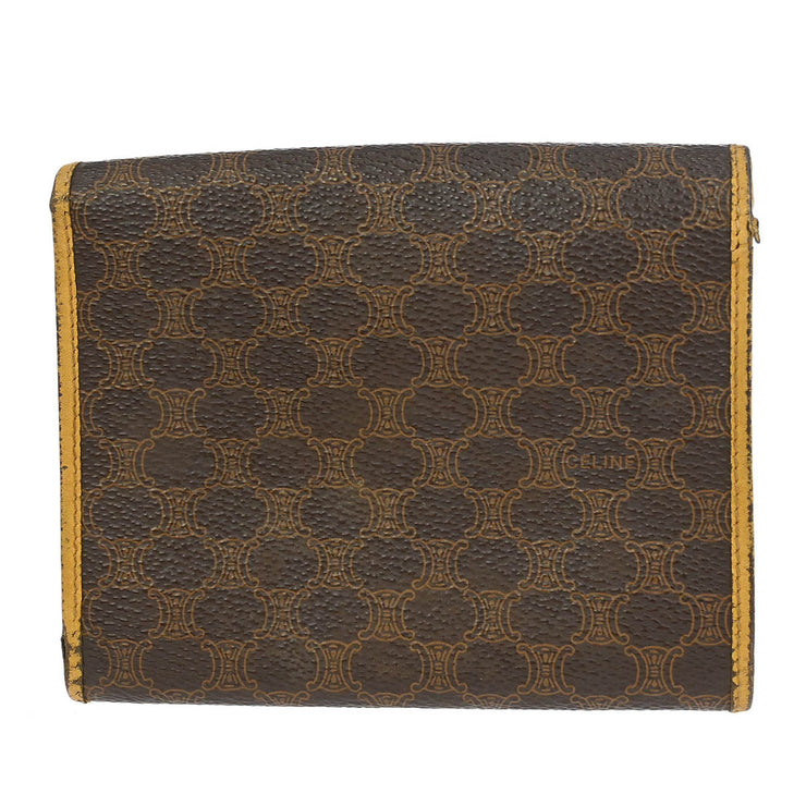 Celine Brown PVC Macadam Wallet 116118