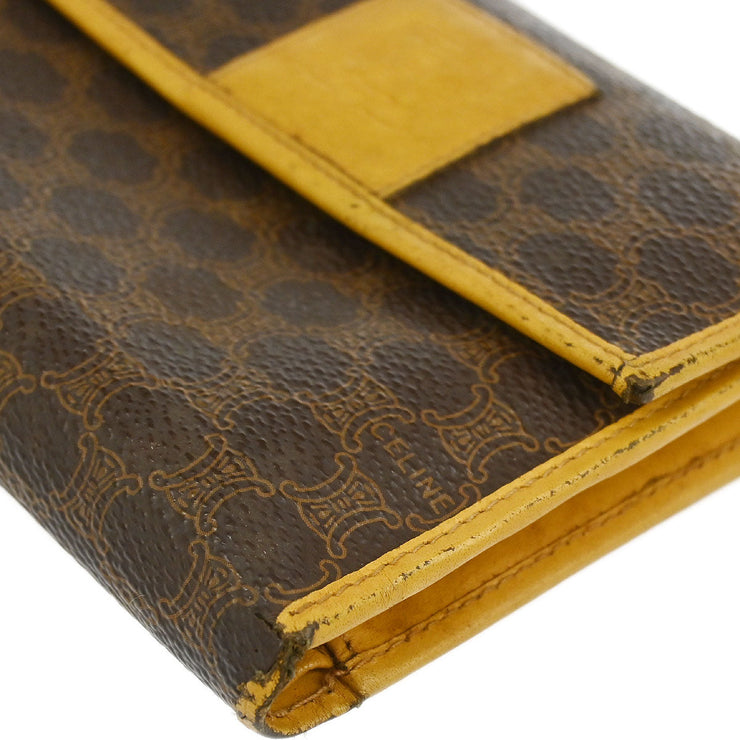 Celine Brown PVC Macadam Wallet 116118