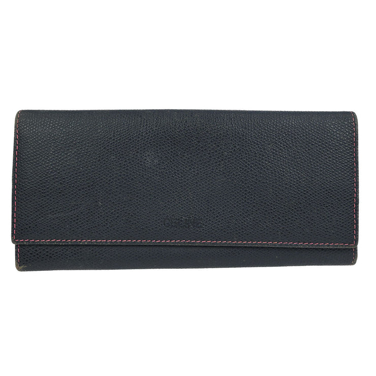 Celine Navy Leather Wallet P-05-2 116120