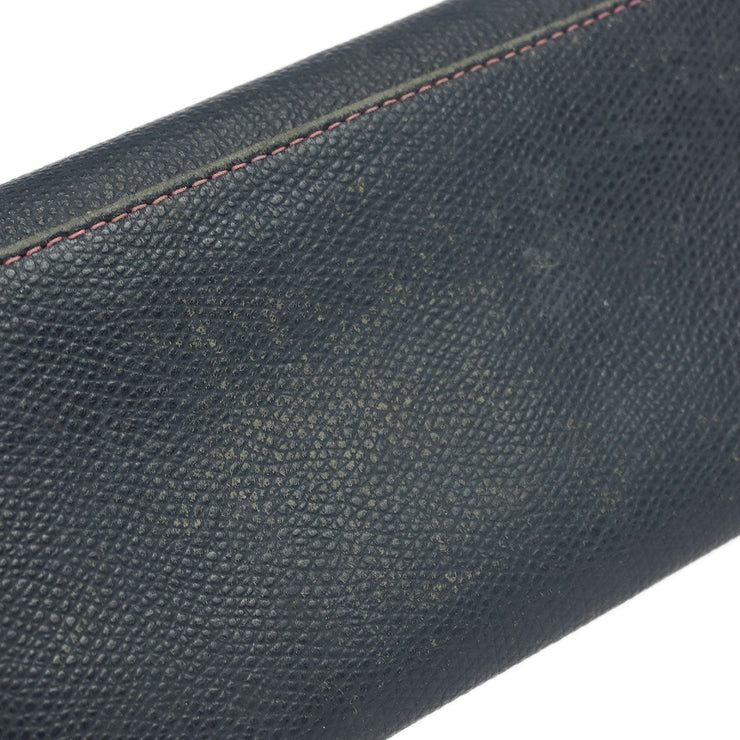 Celine Navy Leather Wallet P-05-2 116120