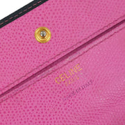 Celine Navy Leather Wallet P-05-2 116120