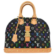 Louis Vuitton Black Monogram Multicolor Alma GM Handbag M40442 FL4102 116122