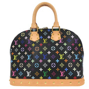 Louis Vuitton Black Monogram Multicolor Alma GM Handbag M40442 FL4102 116122