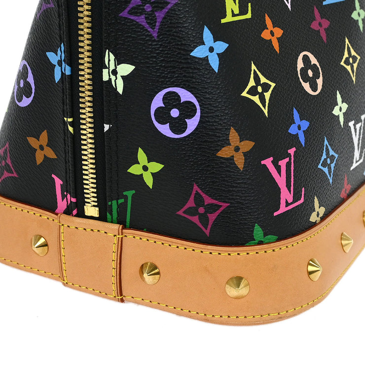 Louis Vuitton Black Monogram Multicolor Alma GM Handbag M40442 FL4102 116122