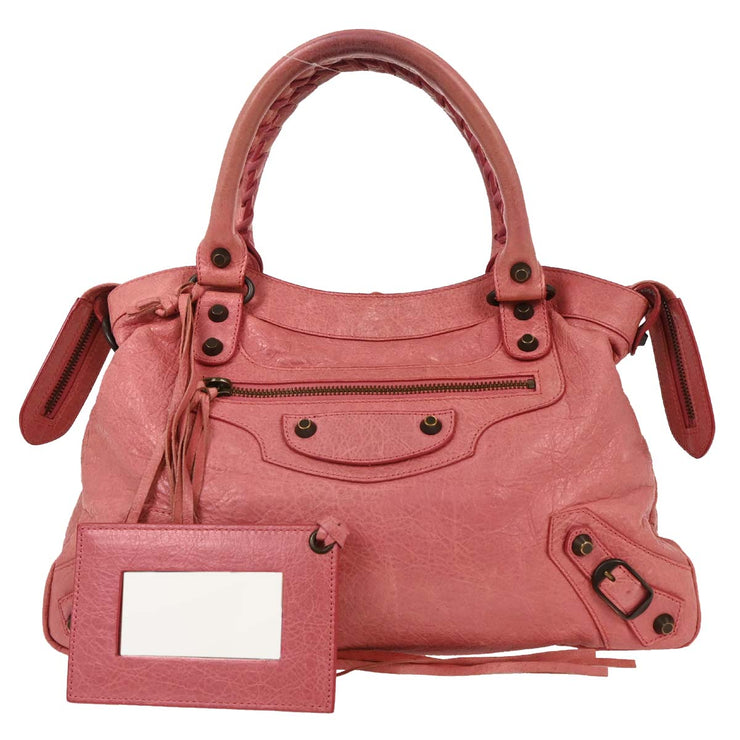 Balenciaga Pink Leather The Town 2way Handbag 240579.6670 J.527147 116125