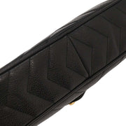 Chanel Black Calfskin Chevron Camera Bag Small 116126