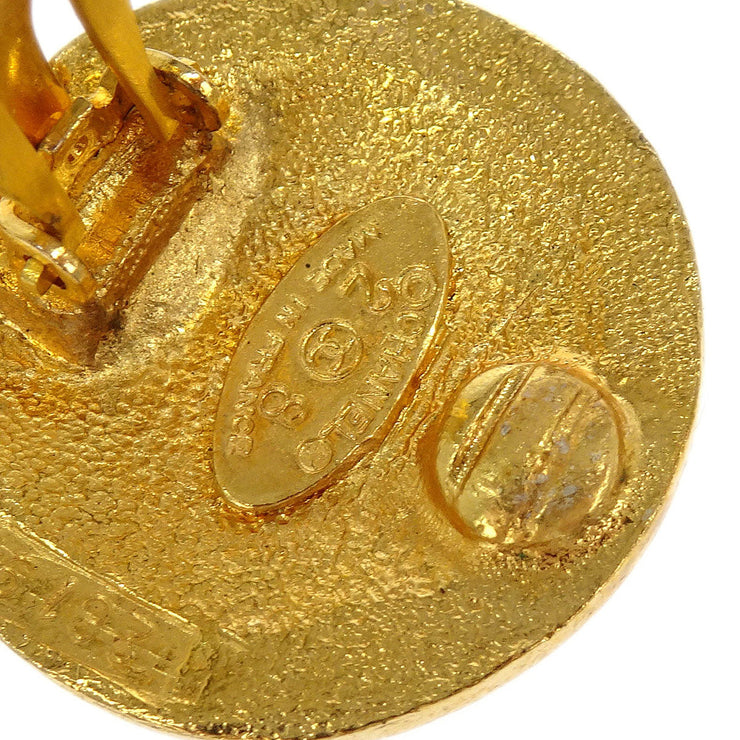 Chanel Medallion CC Dangle Earrings Clip-On Gold 28/2819 116127