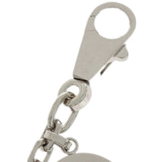 Hermes Amulet Bull Lock Key Holder Bag Charm Silver Small Good 116128