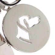 Hermes Amulet Bull Lock Key Holder Bag Charm Silver Small Good 116128