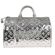 Louis Vuitton Silver Monogram Miroir Speedy 35 Handbag M95786 FO0078 116134