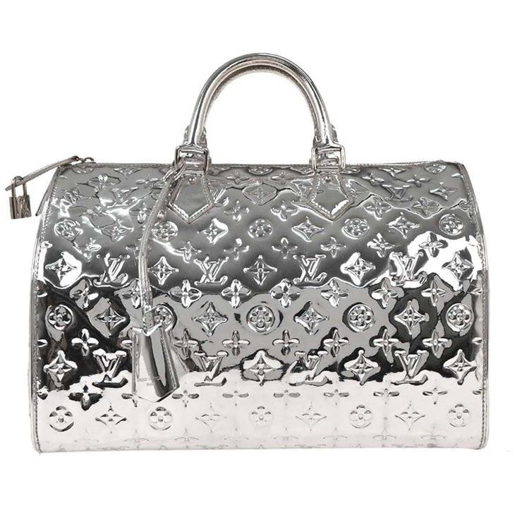 Louis Vuitton Silver Monogram Miroir Speedy 35 Handbag M95786 FO0078 116134