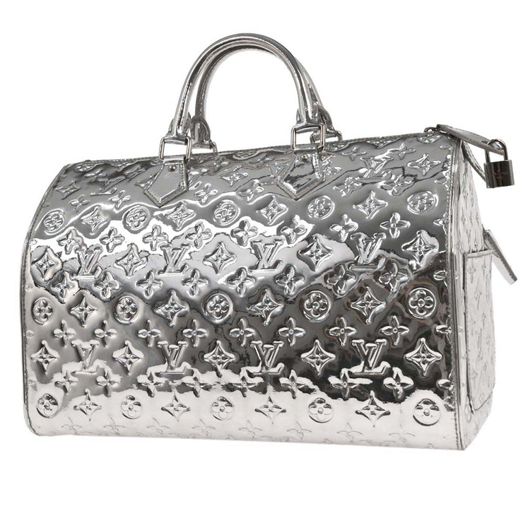 Louis Vuitton Silver Monogram Miroir Speedy 35 Handbag M95786 FO0078 116134